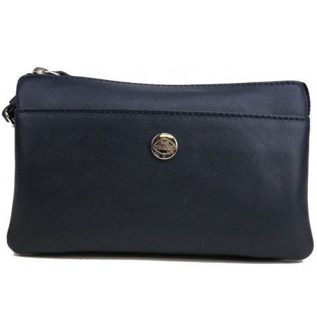 The trend 2525542 BOURSE PORTE-FEUILLE CUIR ITALIE - Marine - 2525542$04