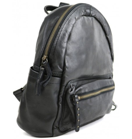 The trend 22309-80 SAC À DOS CUIR ITALIEN - Noir - 22309$80