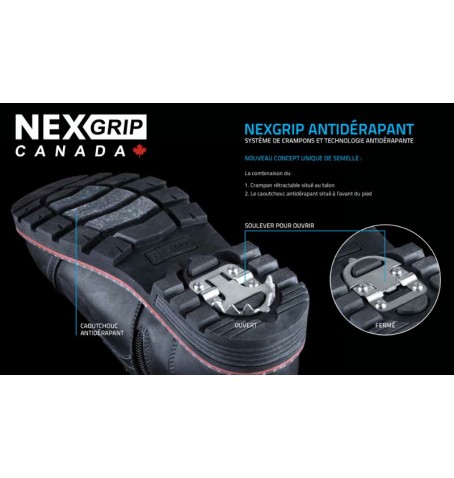 NEXGRIP ICE NOAH 10402 - Noir - 10402$BLK.02NG