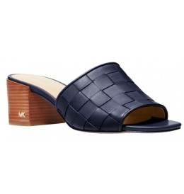Michael kors INGRID WOVEN MIDHEEL MULE 40S3IGMS - Bleu - 40S3IGMS$04MK