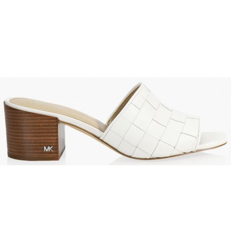 INGRID WOVEN MIDHEEL MULE 40S3IGMS - Blanc - 40S3IGMS$14MK