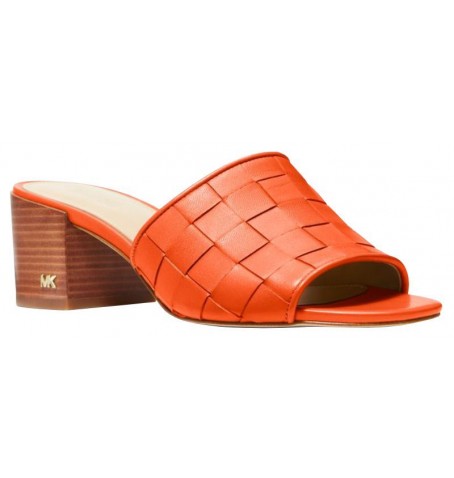 Michael kors INGRID WOVEN MIDHEEL MULE 40S3IGMS - Jaune - Orange - 40S3IGMS$19MK