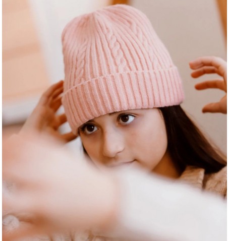 Headster Kids CABLE CAR BEANIE SMART - Rose - BGBNW2218$687