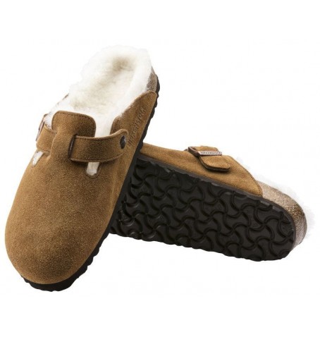 Birkenstock BOSTON VL SHEARLING 1001141 - Tan - BOSTONVL$08BIR