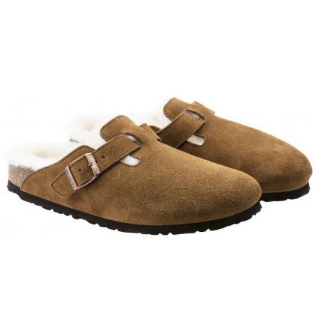 Birkenstock BOSTON VL SHEARLING 1001141 - Tan - BOSTONVL$08BIR