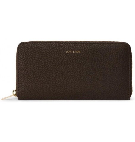 Matt & Nat CENTRAL VEGAN WALLET - Brun - CENTRAL$TRUFFLE