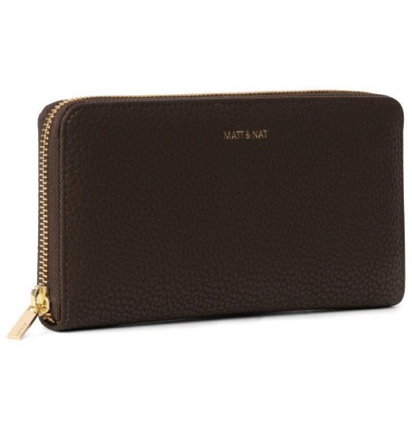 Matt & Nat CENTRAL VEGAN WALLET - Brun - CENTRAL$TRUFFLE