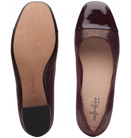 Clarks CHARTLI DIVA 26146444 - Bourgogne - CHARTLIDIVA$06C