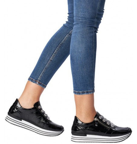 Rieker - Remonte D1302-02 - Black varnish - D1302$02.01R