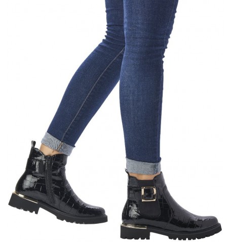 Rieker - Remonte D8684-02 - Vernis noir - D8684$02.01R