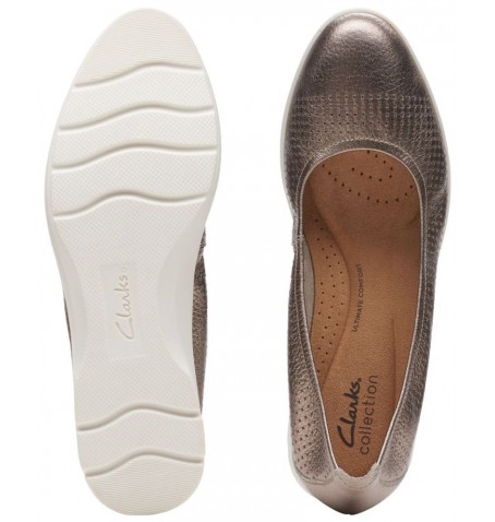 Clarks JENETTE EASE 26165150 - Métallique Doré - JENETTEEASE$17C
