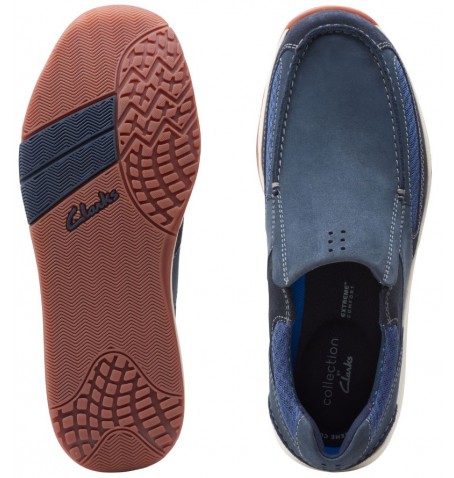 Clarks LANGTON EASY 26157991 - Bleu - LANGTONEASY$04C