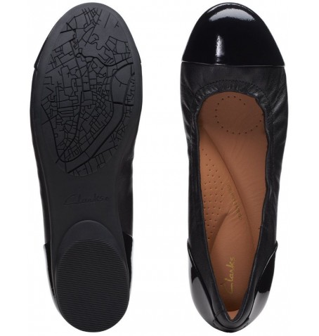Clarks RENA JAZZ 26170592 - Vernis noir - RENAJAZZ$01CL