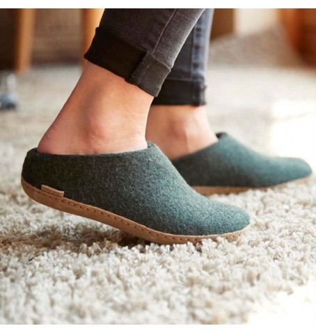 Glerups SLIP-ON B-09-00 - Vert/Kaki - SLIPON$F.11GP