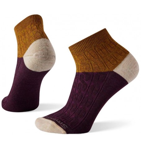 Smartwool EVERYDAY CABLE ANKLE BOOT - Mauve - SW001472$G36