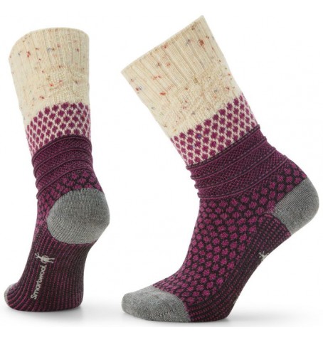 Smartwool EVERYDAY POPCORN CABLE CREW - Rose - SW001843$B88