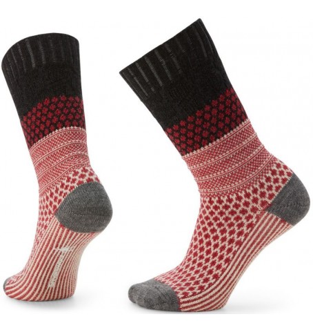 Smartwool EVERYDAY POPCORN CABLE CREW - Rouge - SW001843$G65