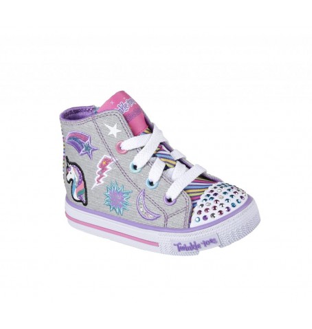 Skechers TWIST N TURNS 10776N - Argent gris - 10776N.GYMT18SK