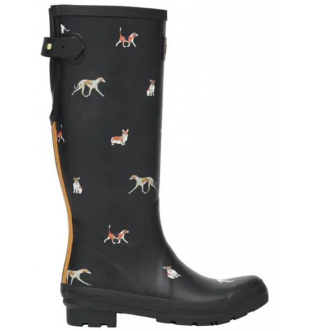 Joules WELLY PRINT BLKDOG 214784 - Noir - 214784$02JO