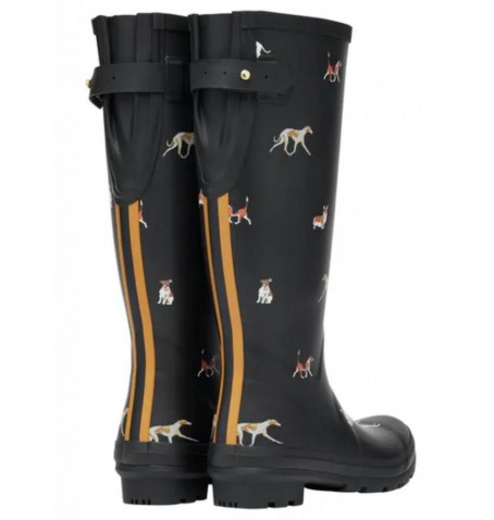 Joules WELLY PRINT BLKDOG 214784 - Noir - 214784$02JO