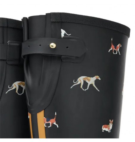 Joules WELLY PRINT BLKDOG 214784 - Noir - 214784$02JO