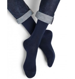 Bleu Forêt CHAUSSETTES COTON D'ÉGYPTE - Bleu - 2732$JI8