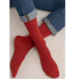Bleu Forêt CHAUSSETTES COTON D'ÉGYPTE - Rouge - 2732$PA4