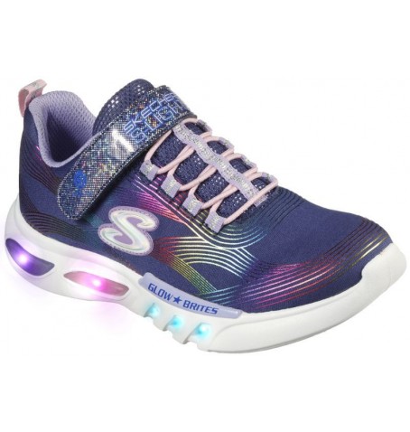 Skechers GLOW-BRITES 302306L - Bleu - 302306L$NVMT.04