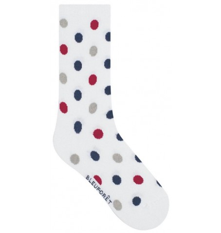 Bleu Forêt MICRO-MODAL & CACHEMIRE POIS - Blanc - 6260$DD7