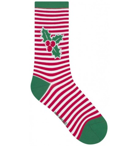 Bleu Forêt CHAUSSETTES RAYURES HOUX - Vert/Kaki - 6390$CT9