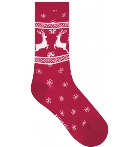 Bleu Forêt CHAUSSETTES NOËL RENNES FLOCONS - Rouge - 6392$AF9