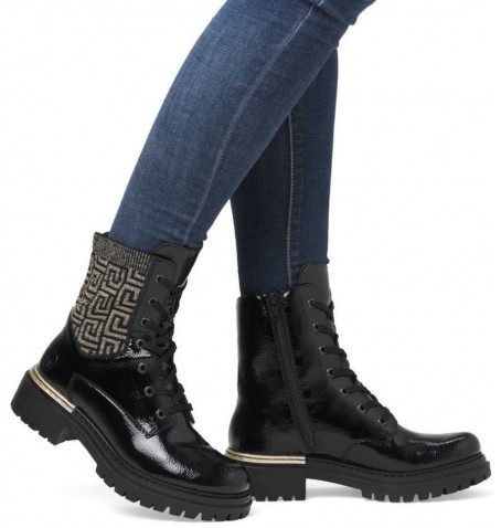 Rieker 72607-00 - Black varnish - 72607$00.01R