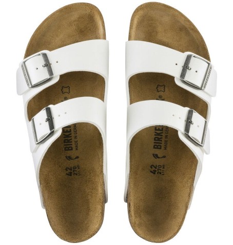 Birkenstock ARIZONA 0552683 LARGEUR ÉTROITE - Blanc - ARIZONA$F.14BIR