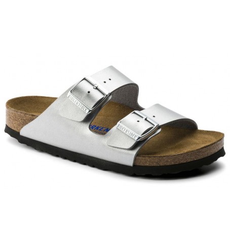 Birkenstock ARIZONA 550153 NARROW WIDTH - Silver Grey - ARIZONA$F.18BI2