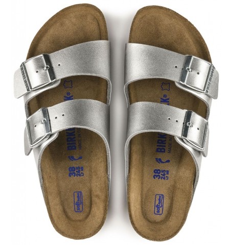 Birkenstock ARIZONA 550153 NARROW WIDTH - Silver Grey - ARIZONA$F.18BI2