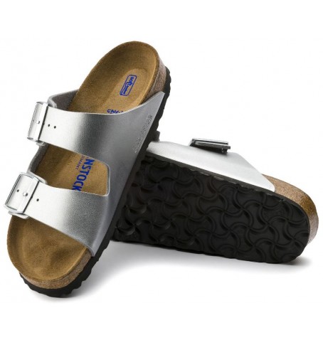 Birkenstock ARIZONA 550153 NARROW WIDTH - Silver Grey - ARIZONA$F.18BI2
