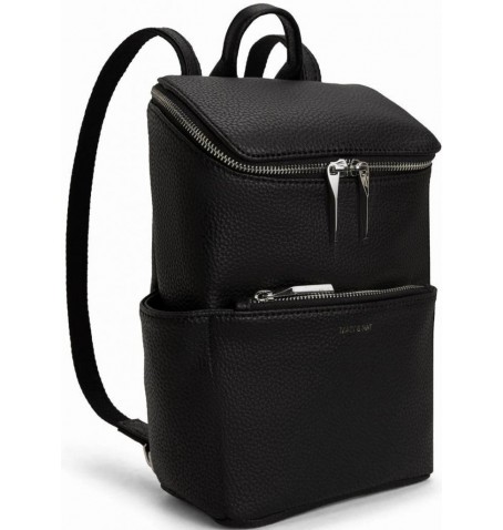 Matt & Nat BRAVESM SMALL VEGAN BACKPACK - Noir - BRAVESM$BLK