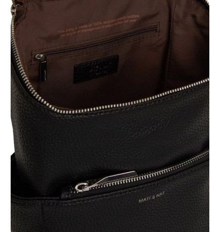 Matt & Nat BRAVESM SMALL VEGAN BACKPACK - Noir - BRAVESM$BLK