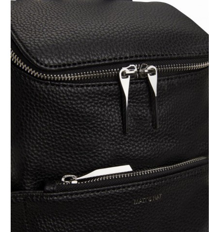 Matt & Nat BRAVESM SMALL VEGAN BACKPACK - Noir - BRAVESM$BLK