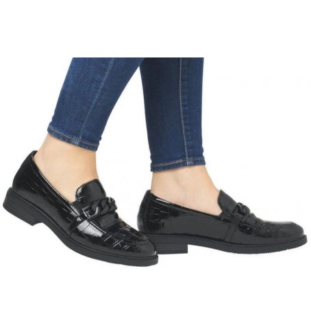 Rieker - Remonte D1U00-00 - Black varnish - D1U00$00.01R