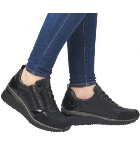 Rieker - Remonte D2401-06 - Black varnish - D2401$06.01R