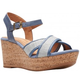Clarks ELLERI PLUM 26171440 - Bleu - ELLERIPLUM$04C
