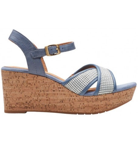 Clarks ELLERI PLUM 26171440 - Bleu - ELLERIPLUM$04C