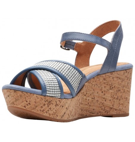 Clarks ELLERI PLUM 26171440 - Bleu - ELLERIPLUM$04C