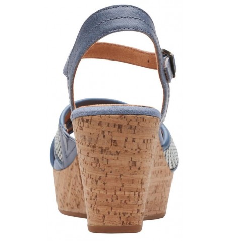 Clarks ELLERI PLUM 26171440 - Bleu - ELLERIPLUM$04C