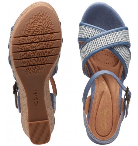 Clarks ELLERI PLUM 26171440 - Bleu - ELLERIPLUM$04C
