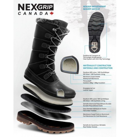 NEXGRIP ICE RACHEL F723 - Noir - F723$BLK.02NG