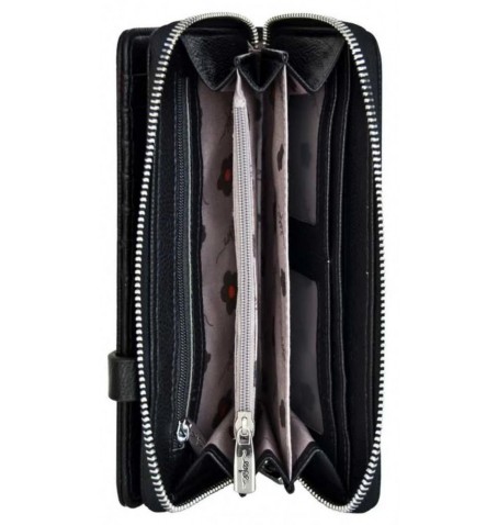 Espe MAGNOLIA CLUTCH WALLET BLACK - Noir - MAGNOLIARFID$02