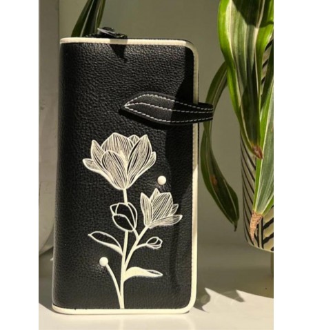 Espe MAGNOLIA CLUTCH WALLET BLACK - Noir - MAGNOLIARFID$02