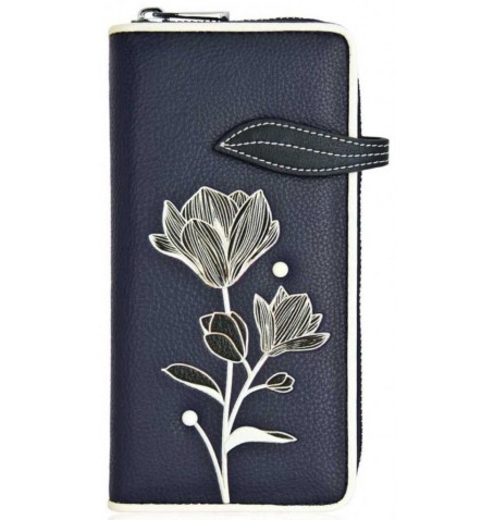 Espe RFID CLUTCH WALLET BLEU - Bleu - MAGNOLIARFID$04